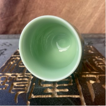 Пиала «Тигр готовится к новому прыжку» 50 мл. фарфор