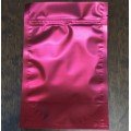 Фасовочный металлизированный матовый пакет дойпак с застёжкой зиплок 10,5см/15см